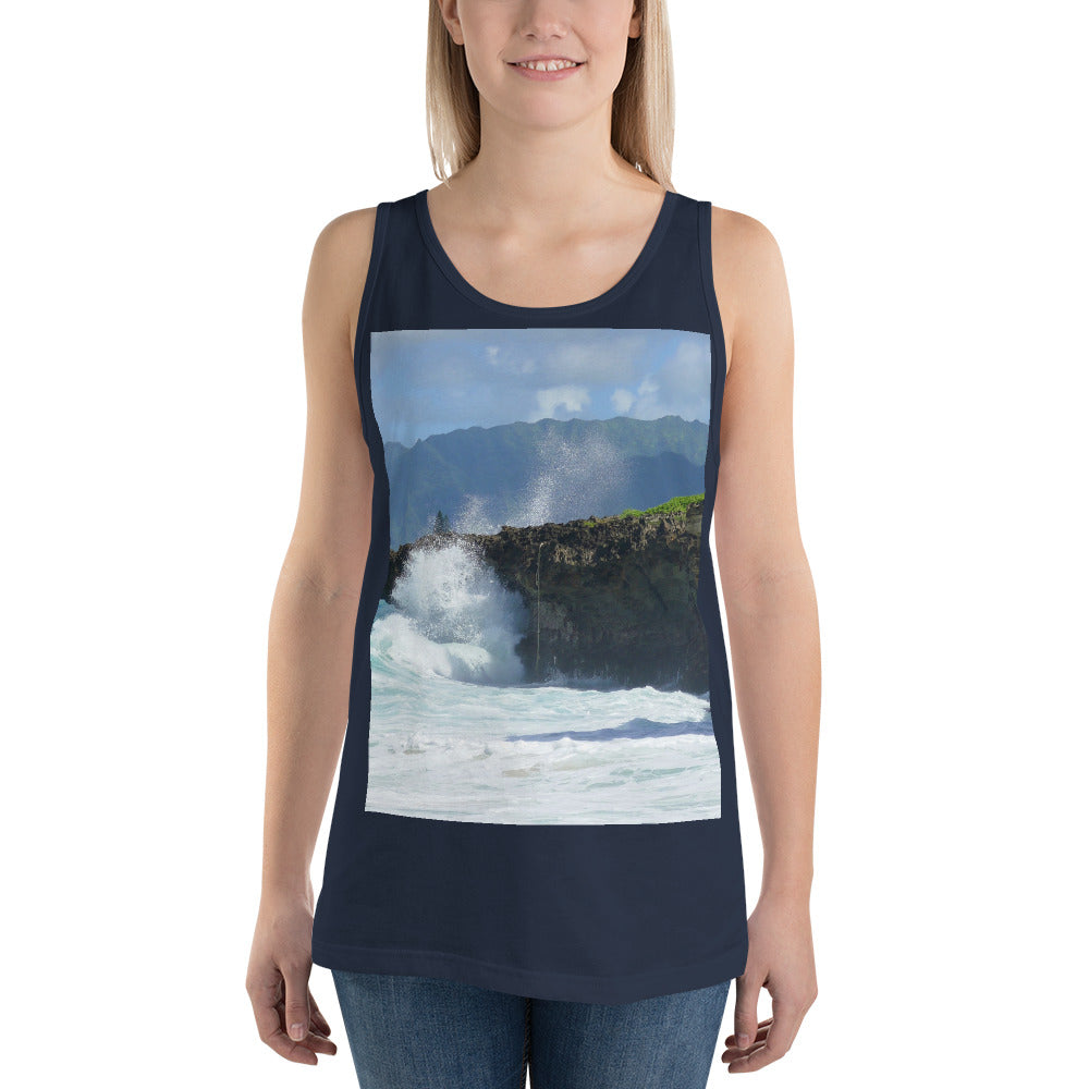 "Rockin Surfer's Rope" - Unisex Premium Tank Top - Fry1Productions