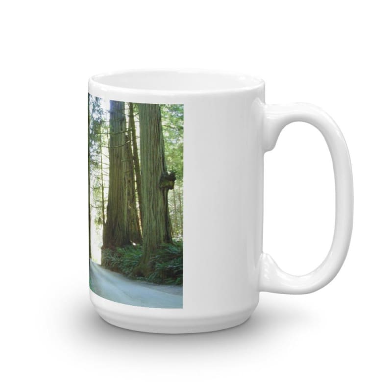 "Wandering Ferns and Giants" - 11 oz and 15 oz White Coffee Mugs - Fry1Productions