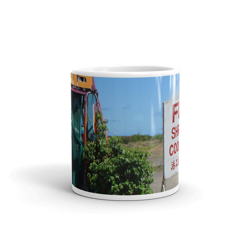 Kaulana Delights - 11 oz Ceramic white glossy mug - Fry1Productions