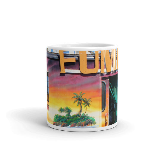 Island love - 11 oz Ceramic white glossy mug - Fry1Productions