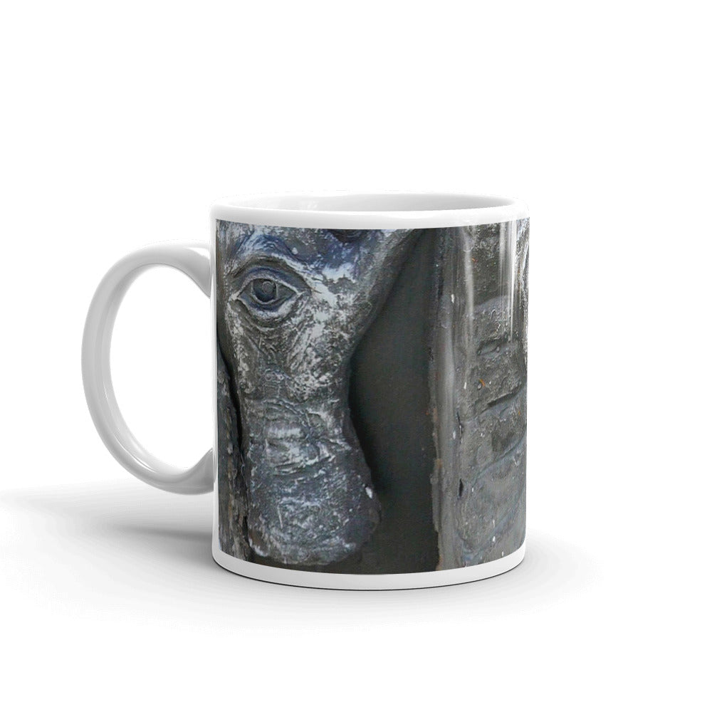 Cosmic Laughter - 11 oz Ceramic white glossy mug - Fry1Productions