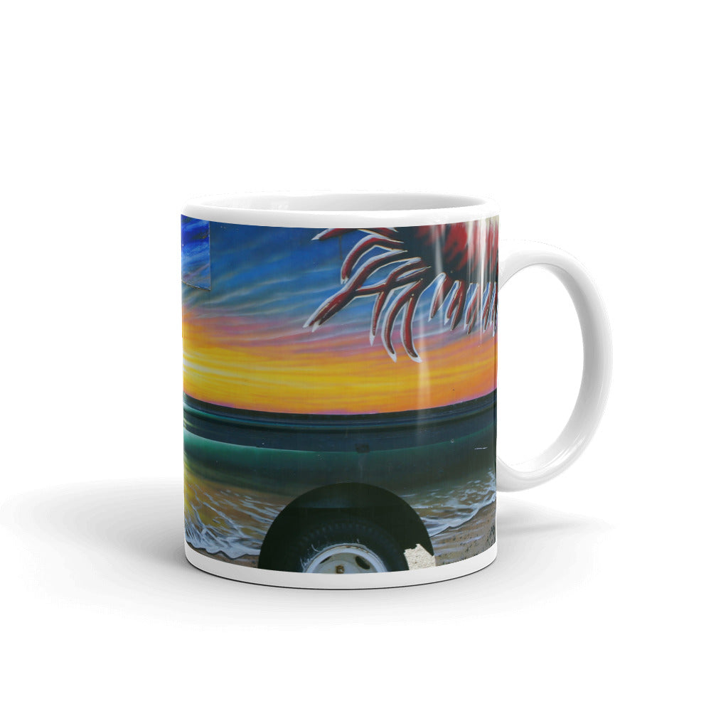 Fumis Aloha - 11 oz Ceramic white glossy mug - Fry1Productions
