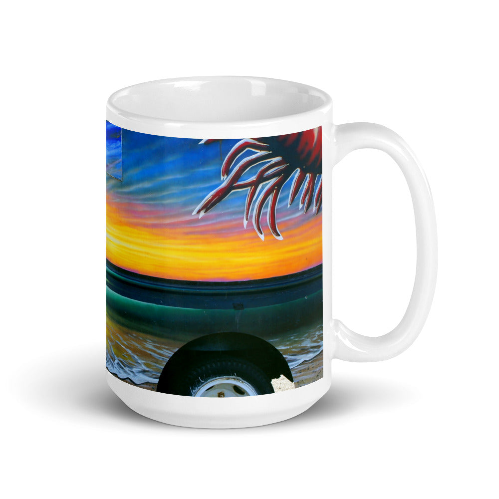 Fumis Aloha - 15 oz Ceramic white glossy mug - Fry1Productions