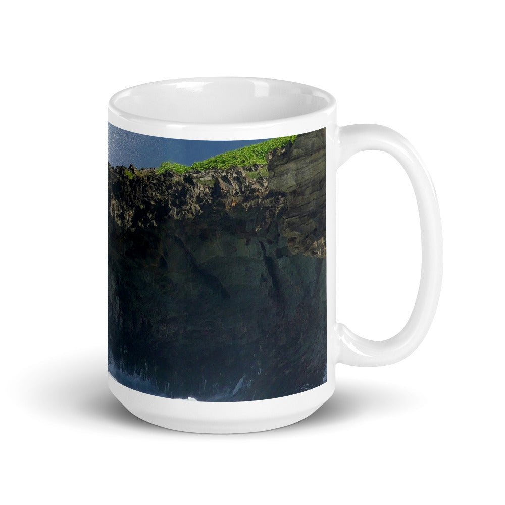 Rockin Surfer's Rope - 15 oz Ceramic white glossy mug - Fry1Productions