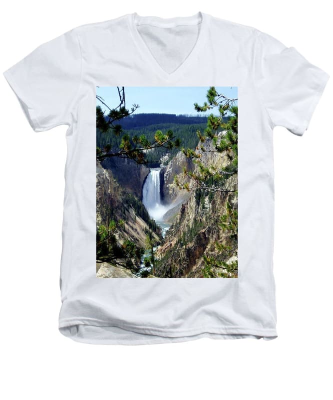 Yellowstone's Splendor - Men's V-Neck T-Shirt - Fry1Productions