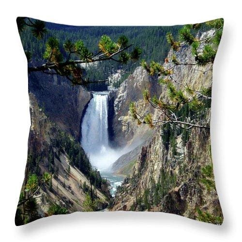 Yellowstone's Splendor - Throw Pillow - Fry1Productions