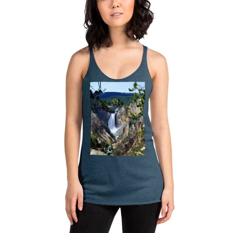 Yellowstone's Splendor - Women's Racerback Tank Top - Fry1Productions