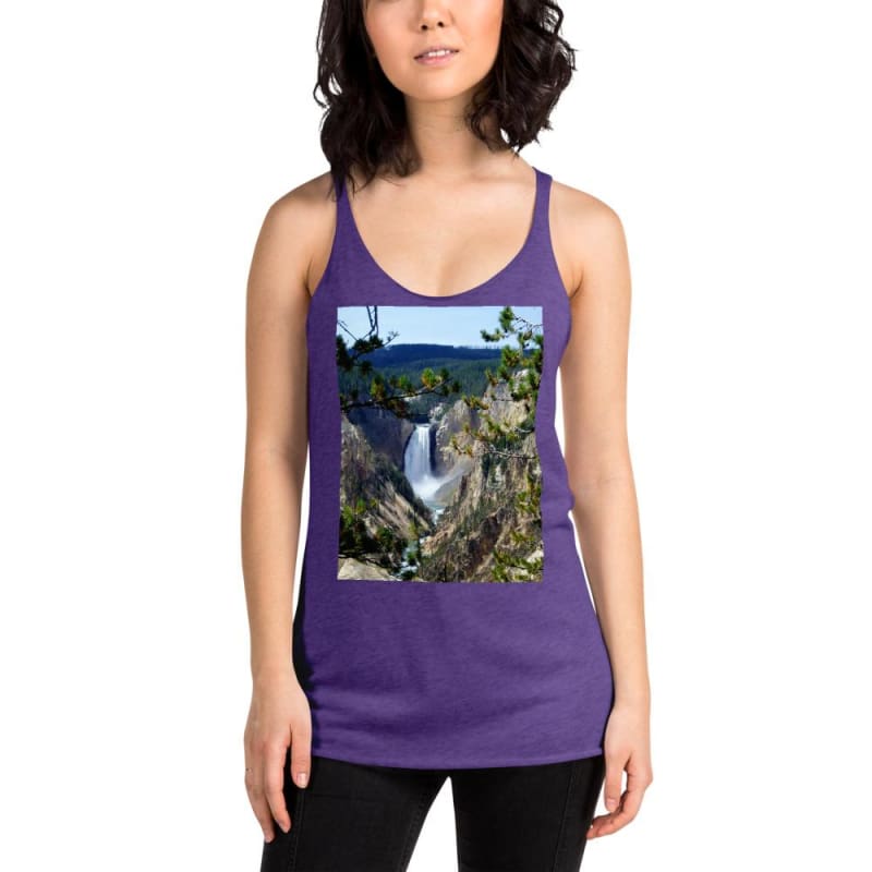 Yellowstone's Splendor - Women's Racerback Tank Top - Fry1Productions