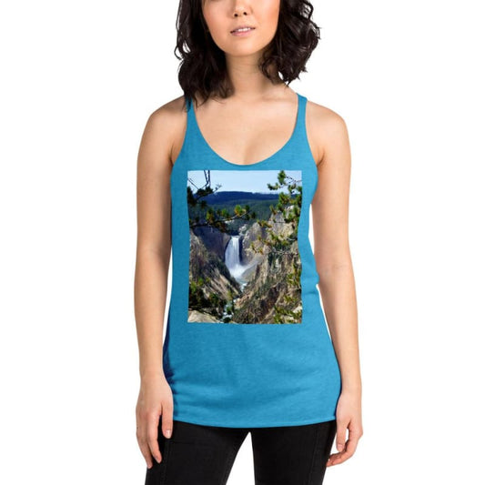 Yellowstone's Splendor - Women's Racerback Tank Top - Fry1Productions